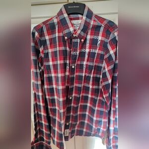 Abercrombie & Fitch Men's Plaid Button-Down Shirt